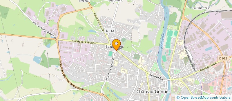 localisation de l'entreprise MADAME LAURA BEUNET  CHATEAU-GONTIER-SUR-MAYENNE