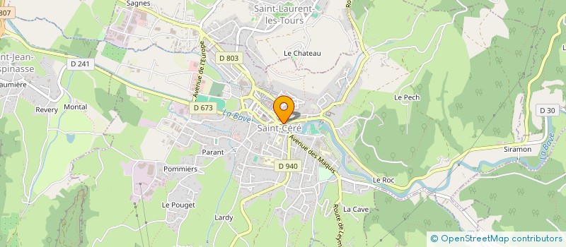 localisation de l'entreprise MADAME LAURA BEZAMAT à SAINT-CERE