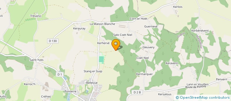 localisation de l'entreprise MADAME LAURA BIGAROLI  PLUMELIAU-BIEUZY