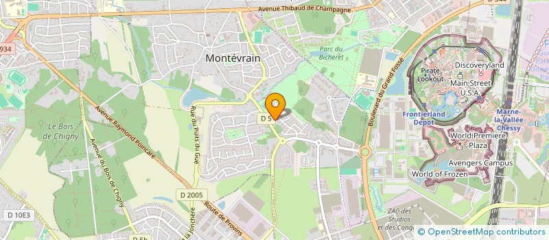 localisation de l'entreprise MADAME LAURA BITTON  MONTEVRAIN