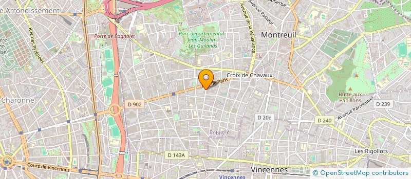 localisation de l'entreprise MADAME LAURA BLANC à MONTREUIL