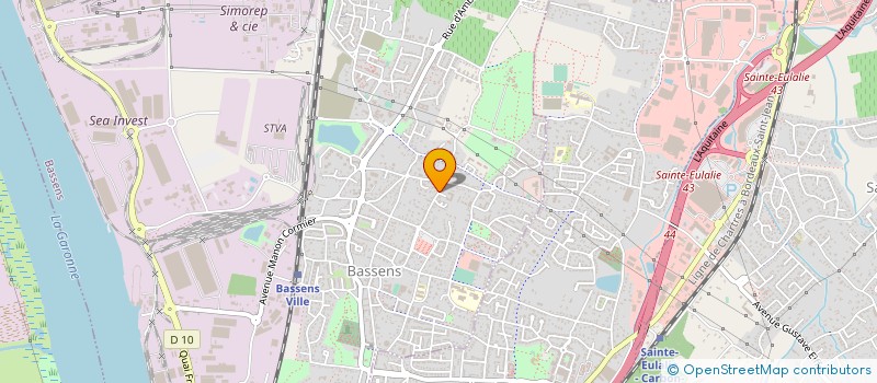 localisation de l'entreprise MADAME LAURA BLANCHON  BASSENS