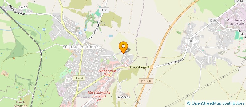 localisation de l'entreprise MADAME LAURA BLANQUET  SEBAZAC-CONCOURES