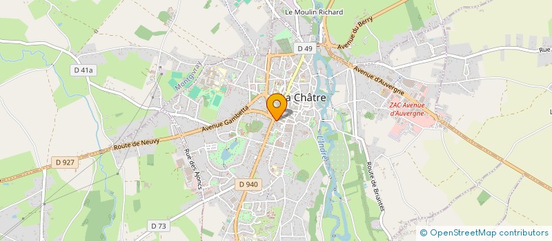 localisation de l'entreprise MADAME LAURA BODARD à LA CHATRE