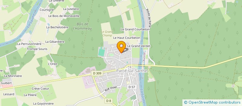 localisation de l'entreprise MADAME LAURA BOISSELEAU  PARCE-SUR-SARTHE