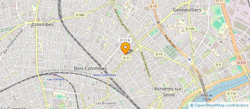 localisation de l'entreprise MADAME LAURA BOMBRAY AGUILAR à BOIS-COLOMBES
