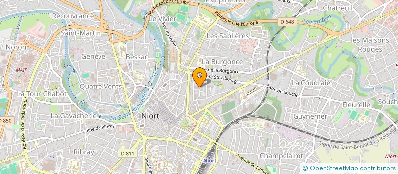 localisation de l'entreprise MADAME LAURA BONETAT à NIORT