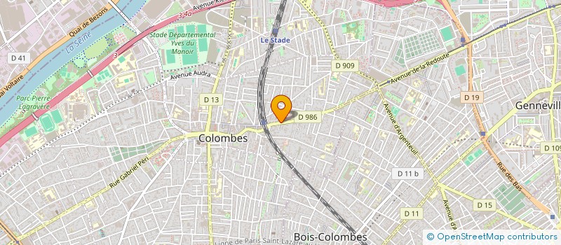 localisation de l'entreprise MADAME LAURA BONNEFON à COLOMBES