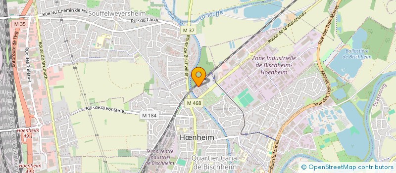 localisation de l'entreprise MADAME LAURA BORN  HNHEIM