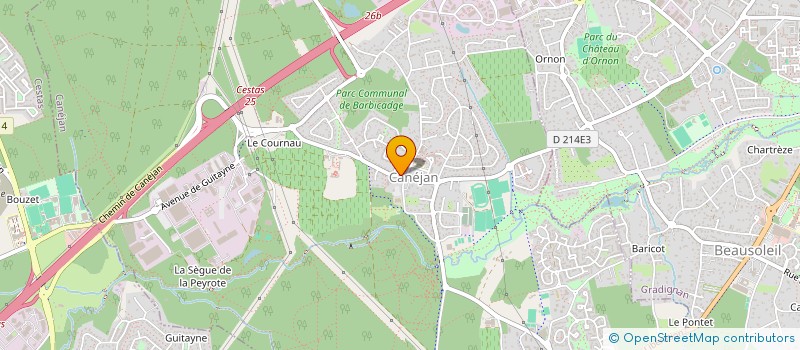 localisation de l'entreprise MADAME LAURA BOU NADER  CANEJAN