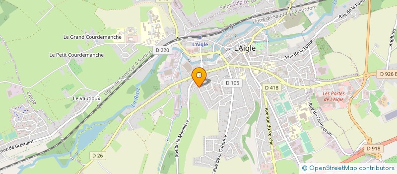 localisation de l'entreprise MADAME LAURA BOUFFIGNY à L'AIGLE