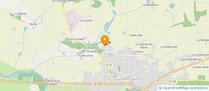 localisation de l'entreprise MADAME LAURA BOUGEARD  GUEMENE-PENFAO