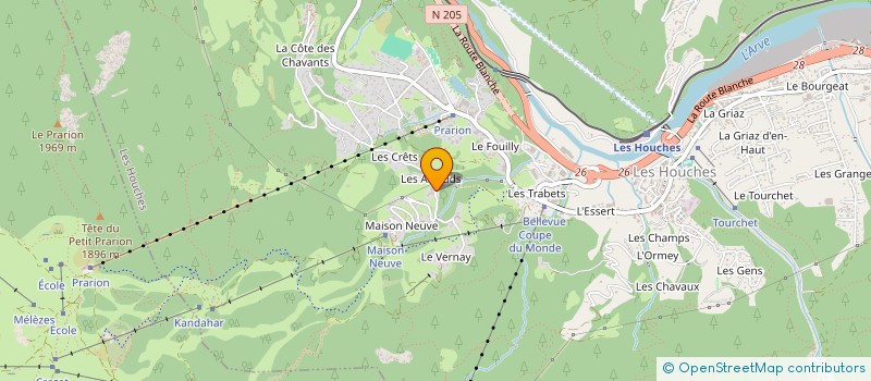 localisation de l'entreprise MADAME LAURA BOULTON  LES HOUCHES