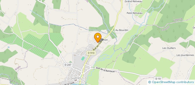 localisation de l'entreprise MADAME LAURA BOUQUEREL  GUITRES