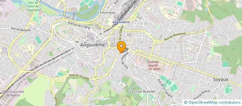 localisation de l'entreprise MADAME LAURA BOUQUET à ANGOULEME
