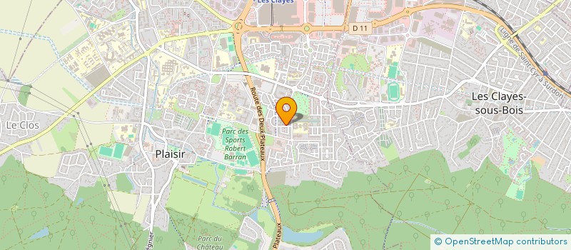 localisation de l'entreprise MADAME LAURA BOURAOUI  PLAISIR