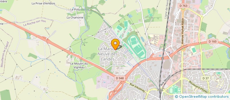 localisation de l'entreprise MADAME LAURA BOURIGAULT  LA ROCHE-SUR-YON