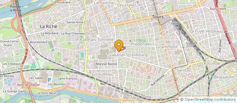 localisation de l'entreprise MADAME LAURA BOUVART  TOURS