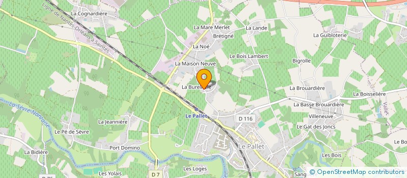 localisation de l'entreprise MADAME LAURA BOYER à LE PALLET