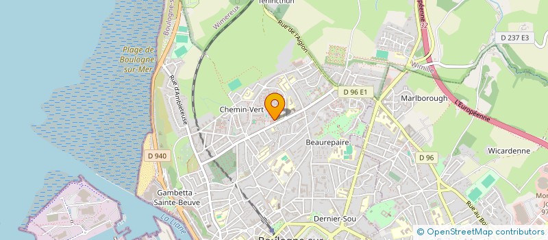 localisation de l'entreprise MADAME LAURA BRABANT  BOULOGNE-SUR-MER