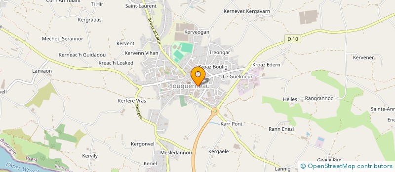 localisation de l'entreprise MADAME LAURA BRAULT à PLOUGUERNEAU