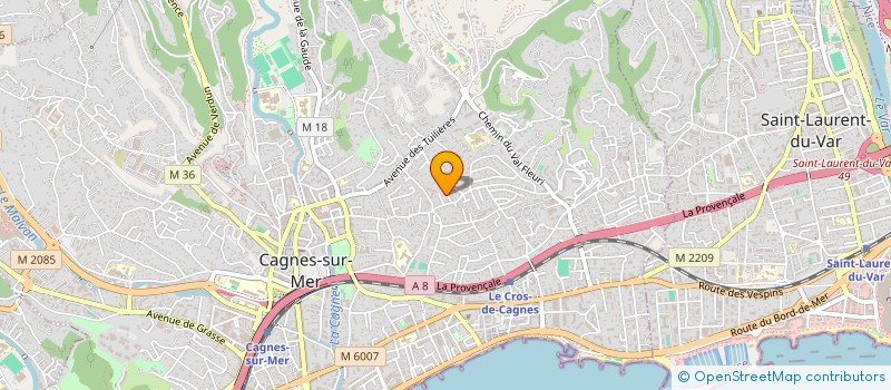 localisation de l'entreprise MADAME LAURA BRAZAO à CAGNES SUR MER