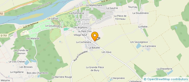 localisation de l'entreprise MADAME LAURA BRETON  CHAUMONT-SUR-LOIRE