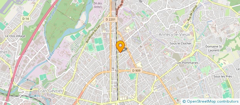 localisation de l'entreprise MADAME LAURA BRICOUT à ANNECY