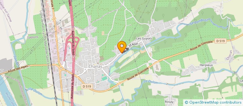 localisation de l'entreprise MADAME LAURA BRIGAT  CHANAS