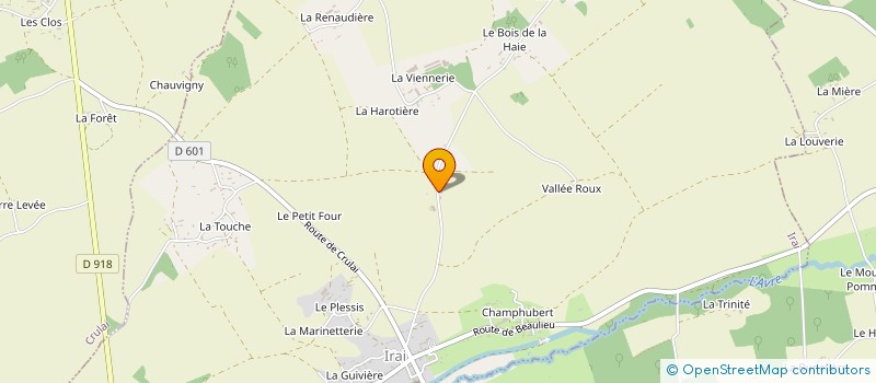 localisation de l'entreprise MADAME LAURA BRISSET à IRAI