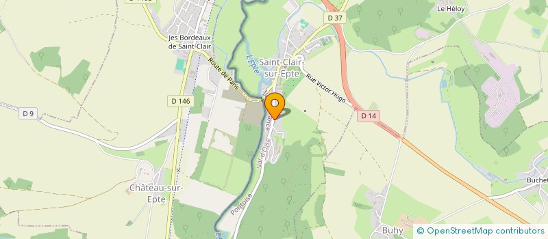 localisation de l'entreprise MADAME LAURA BROSSARD  SAINT-CLAIR-SUR-EPTE