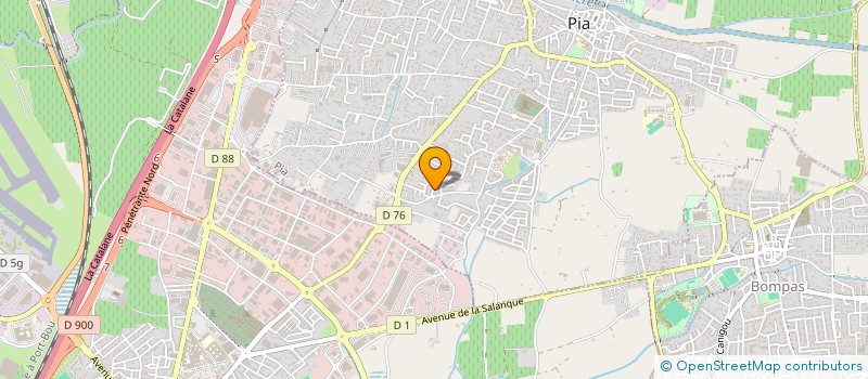 localisation de l'entreprise MADAME LAURA BROSSARD  SAINT-LAURENT-DE-LA-SALANQUE