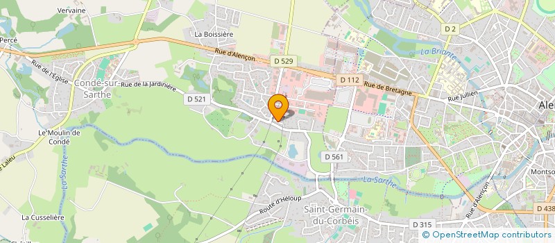 localisation de l'entreprise MADAME LAURA BRUN à CONDE-SUR-SARTHE