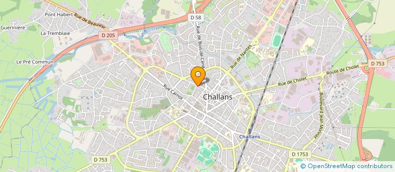 localisation de l'entreprise MADAME LAURA BRUNEAU à CHALLANS