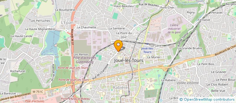 localisation de l'entreprise MADAME LAURA BRUNET à JOUE-LES-TOURS