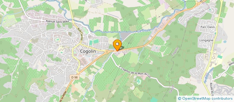 localisation de l'entreprise MADAME LAURA BUJAK à COGOLIN