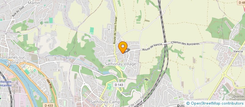 localisation de l'entreprise MADAME LAURA BURDIN  SATHONAY-VILLAGE