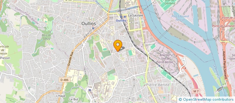 localisation de l'entreprise MADAME LAURA CAGNE  OULLINS-PIERRE-BENITE