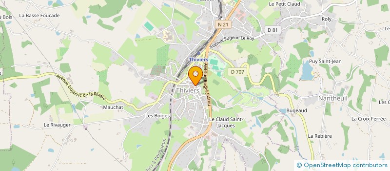 localisation de l'entreprise MADAME LAURA CALLOCH  THIVIERS