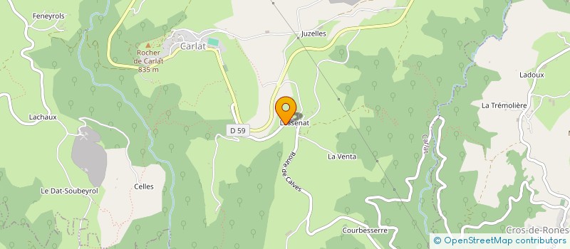 localisation de l'entreprise MADAME LAURA CALMETTES à CARLAT