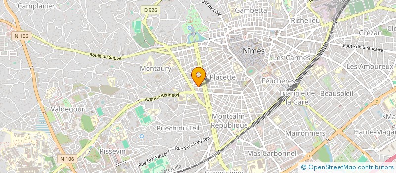 localisation de l'entreprise MADAME LAURA CALVEL  NIMES