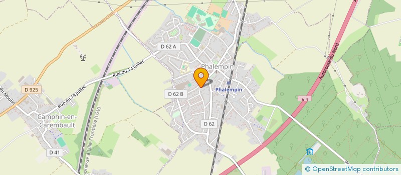 localisation de l'entreprise MADAME LAURA CANDILLIER  PHALEMPIN