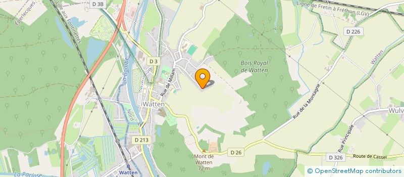 localisation de l'entreprise MADAME LAURA CAPPELLE  WATTEN