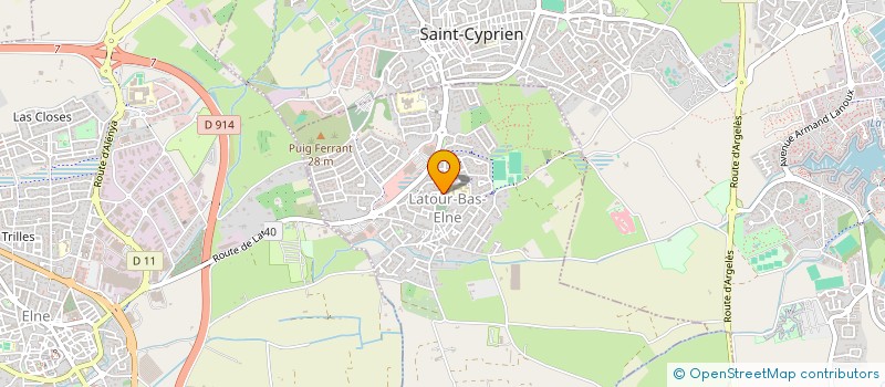 localisation de l'entreprise MADAME LAURA CARBONNEL  LATOUR-BAS-ELNE