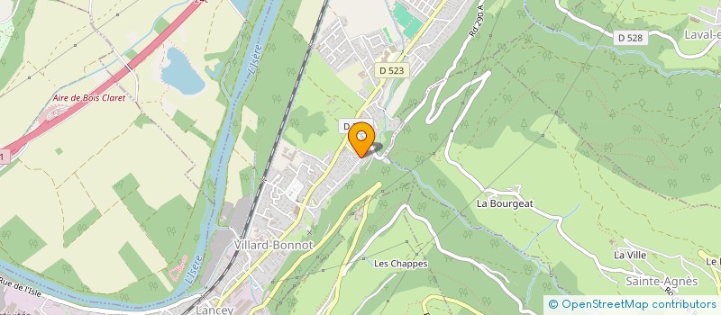 localisation de l'entreprise MADAME LAURA CASSET  VILLARD-BONNOT