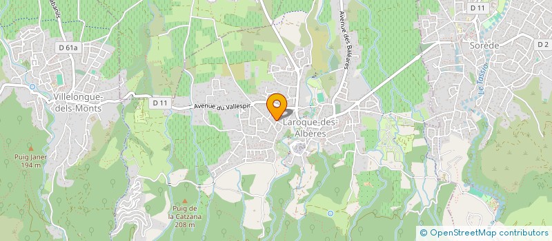 localisation de l'entreprise MADAME LAURA CASTILLEJO BISBAL  LAROQUE-DES-ALBERES