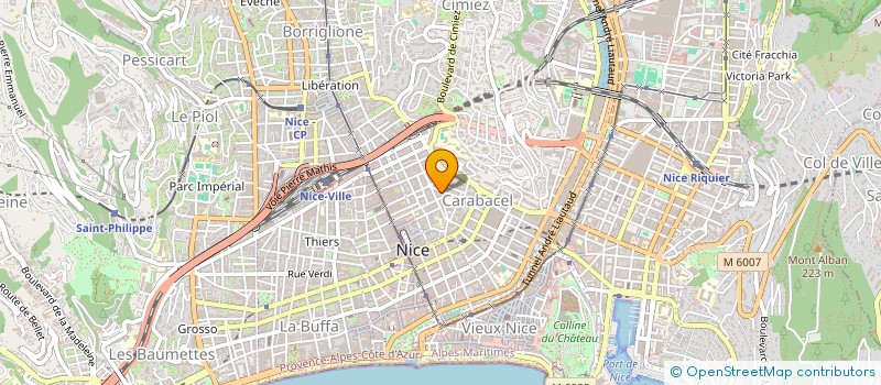 localisation de l'entreprise MADAME LAURA CATHERINE RICCI  NICE