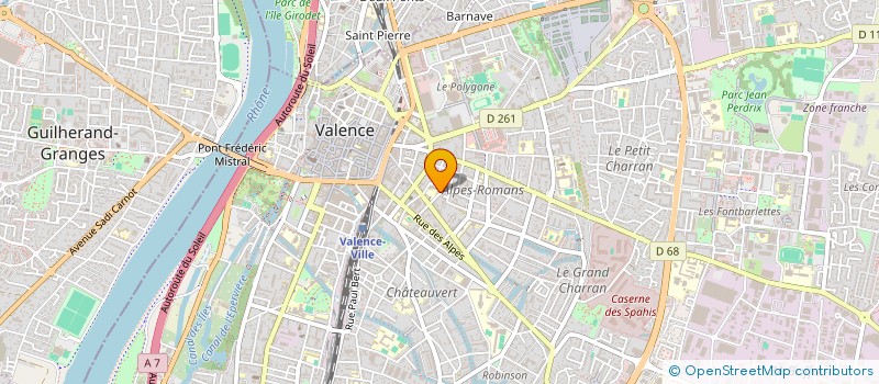 localisation de l'entreprise MADAME LAURA CAZALS à VALENCE