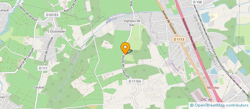 localisation de l'entreprise MADAME LAURA CAZENAVE  MARTILLAC