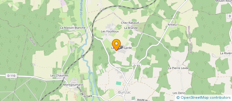 localisation de l'entreprise MADAME LAURA CHABRERIE  BUNZAC